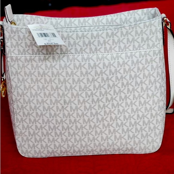 MICHAEL KORS - White and Tan Crossbody Bag - Picture 2 of 4